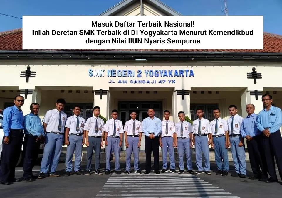 Ada 15 SMK di Provinsi DI Yogyakarta yang resmi dinobatkan menjadi sekolah terbaik oleh Kementerian Pendidikan (Kemendikbud).