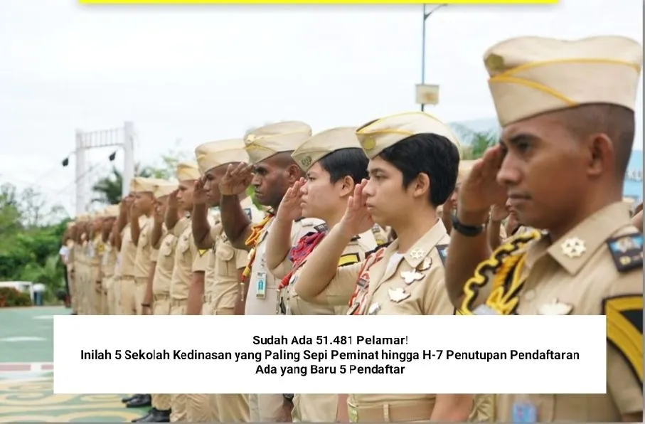 Berdasarkan update terbaru, sudah ada sebanyak 76.328 peserta yang memilih sekolah kedinasan, dari total 23 sekolah kedinasan yang ada.