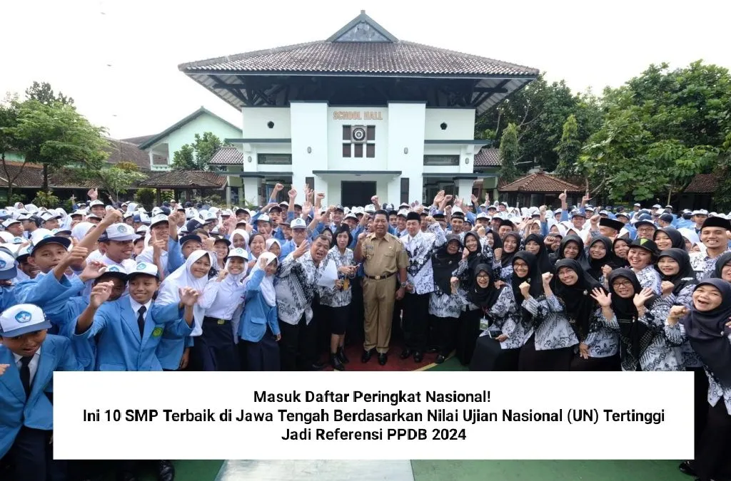 Di Provinsi Jawa Tengah, ada beberapa SMP yang masuk dalam daftar peringkat nasional berdasarkan nilai UTBK.