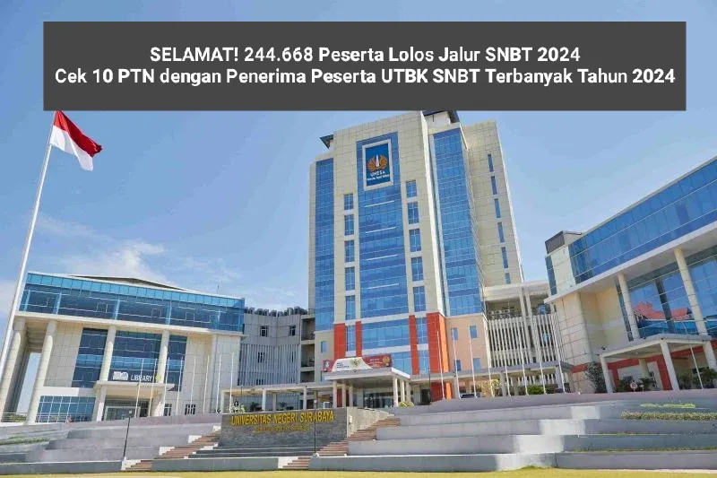 Hasil Seleksi Nasional Berbasis Tes (SNBT) tahun 2024 diumumkan hari ini, Kamis 13 Juni 2024.