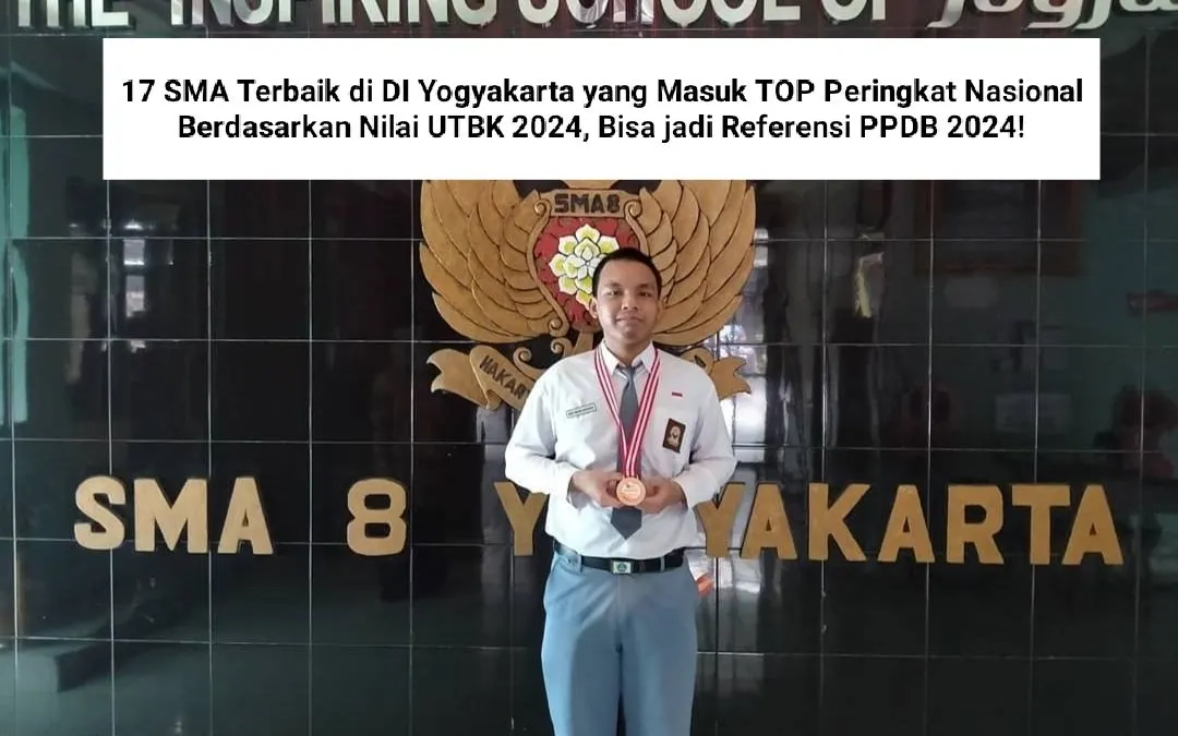 Beberapa sekolah jenjang Sekolah Menengah Atas (SMA) di Provinsi DI Yogyakarta masuk dalam daftar peringkat nasional.