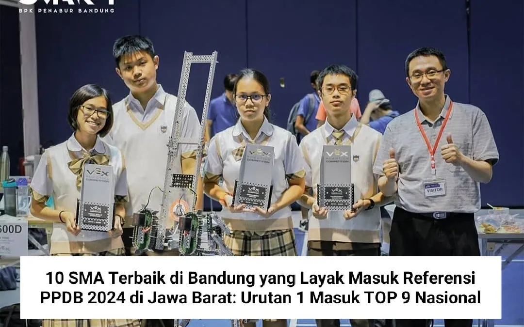 Beberapa sekolah terbaik jenjang Sekolah Menengah Atas (SMA) terbaik di kota dan kabupaten Bandung layak masuk referensi PPDD 2024 di Jawa Barat.