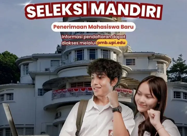 Seleksi Mandiri penerimaan calon mahasiswa baru di Universitas Pendidikan Indonesia (UPI) tahun 2024 masih dibuka.