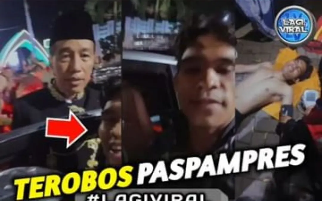 Viral pria yang nekat menerobos pengamanan ring 1 hanya untuk berfoto bersama Presiden Jokowi