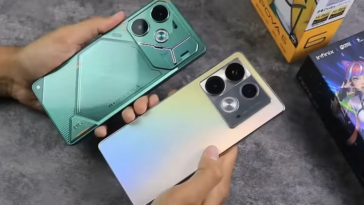 Perbandingan Infinix Note 40 vs Tecno Pova 6
