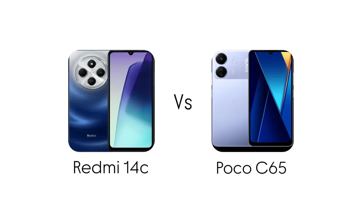 Illustrasi. Duel Redmi 14C vs Poco C65 perbandingan dan spesifikasi 