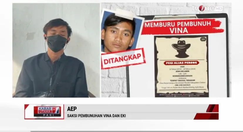 AEP, saksi pembunuhan Vina dan Eky mengaku melihat segerombolan geng motor yang mengejar korban.