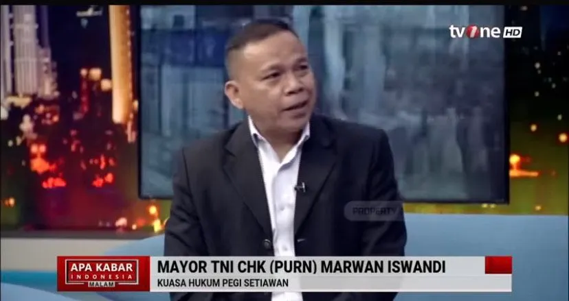 Kuasa Hukum Pegi Setiawan, Mayor TNI CHK (Purn) Marwan Iswandi