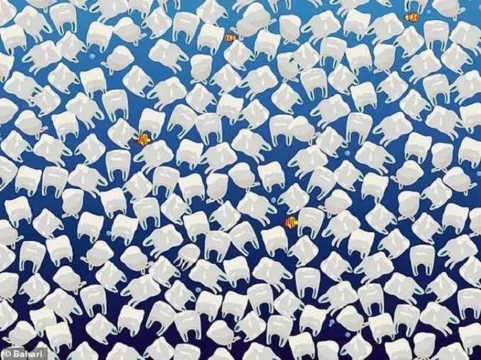 Ilustrasi tes IQ puzzle gambar