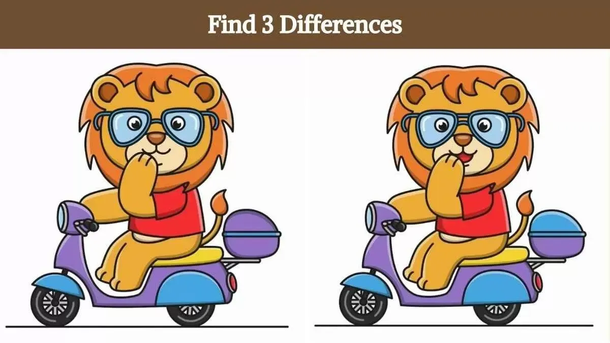 Tes Penglihatan: Ketelitianmu Diuji di Sini, Temukan 3 Perbedaan pada Gambar Singa Berikut dalam 11 Detik!
