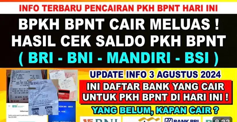 Bansos PKH Juli-Agustus KKS BSI dan BNI Sudah Cair