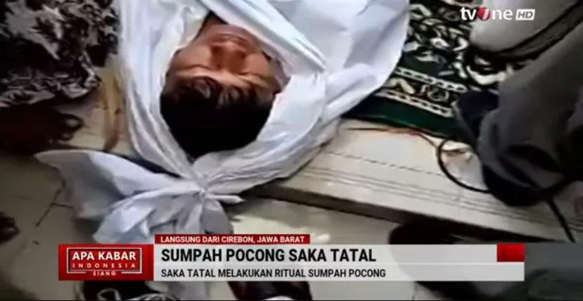 Saka Tatal lakukan sumpah pocong hari ini