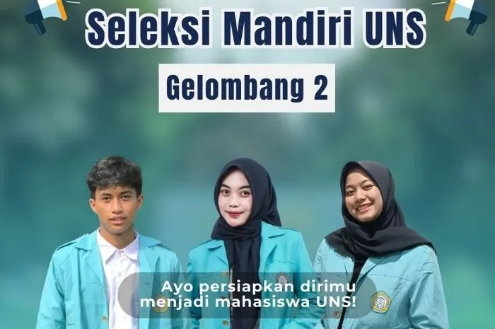 Universitas Sebelas Maret turut membuka kesempatan agar lolos menjadi maba melalui jalur terakhir yaitu seleksi Mandiri.