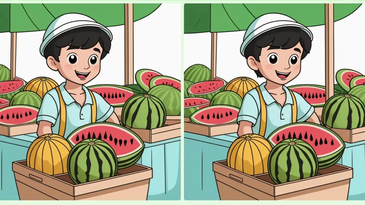 Jika dilihat sekilas, gambar di sisi kanan dan kiri terlihat sama saja dan tidak ada perbedaan yang terlihat.  