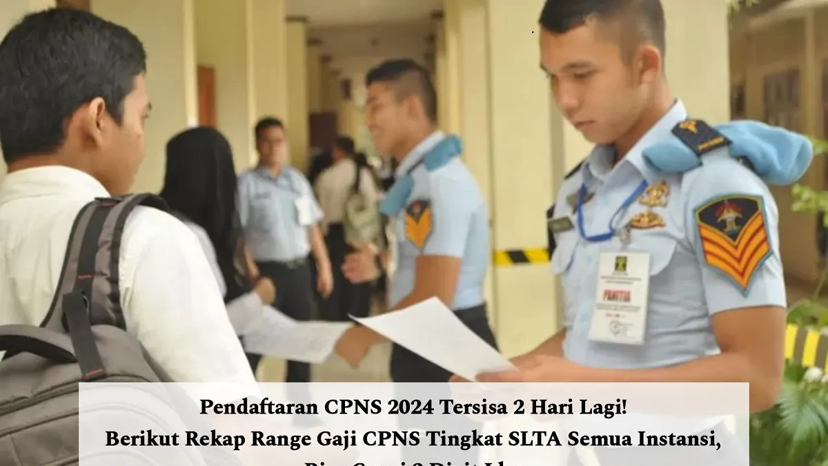 Menariknya ada beberapa formasi di sebuah instansi yang memiliki range gaji hingga dua digit sebulan bagi yang lolos CPNS di tingkat SLTA.