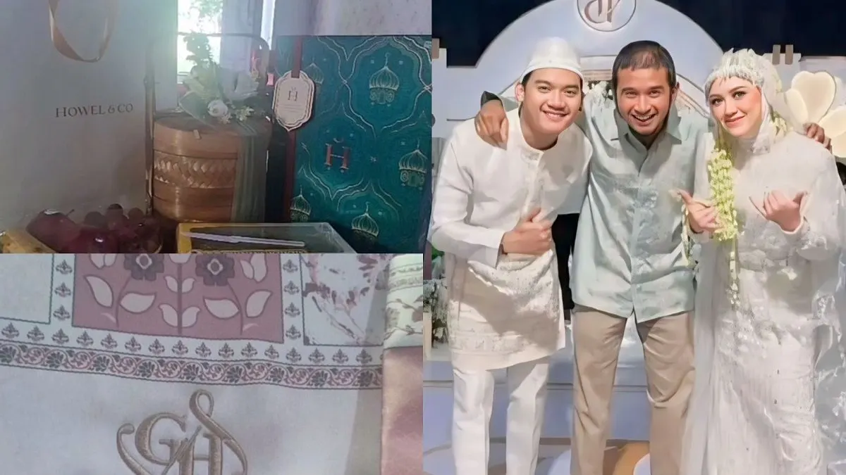 Souvernir pernikahan Gilga Sahid dan Happy Asmara yang jadi sorotan.