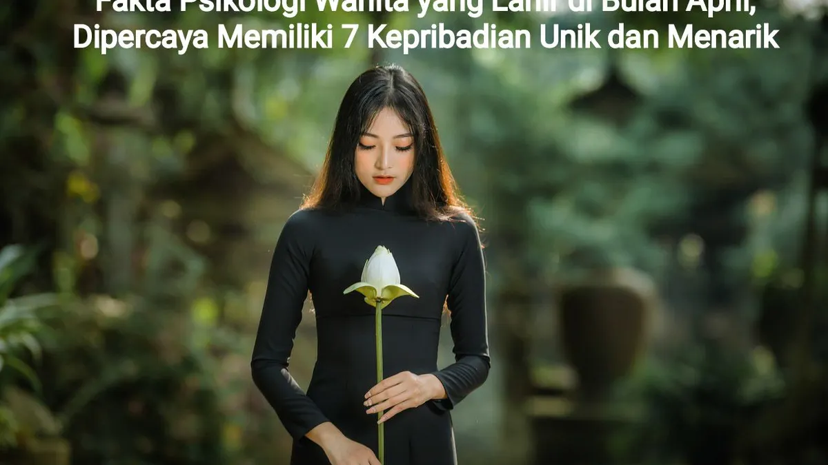 Ilustrasi Wanita yang Lahir Bulan April