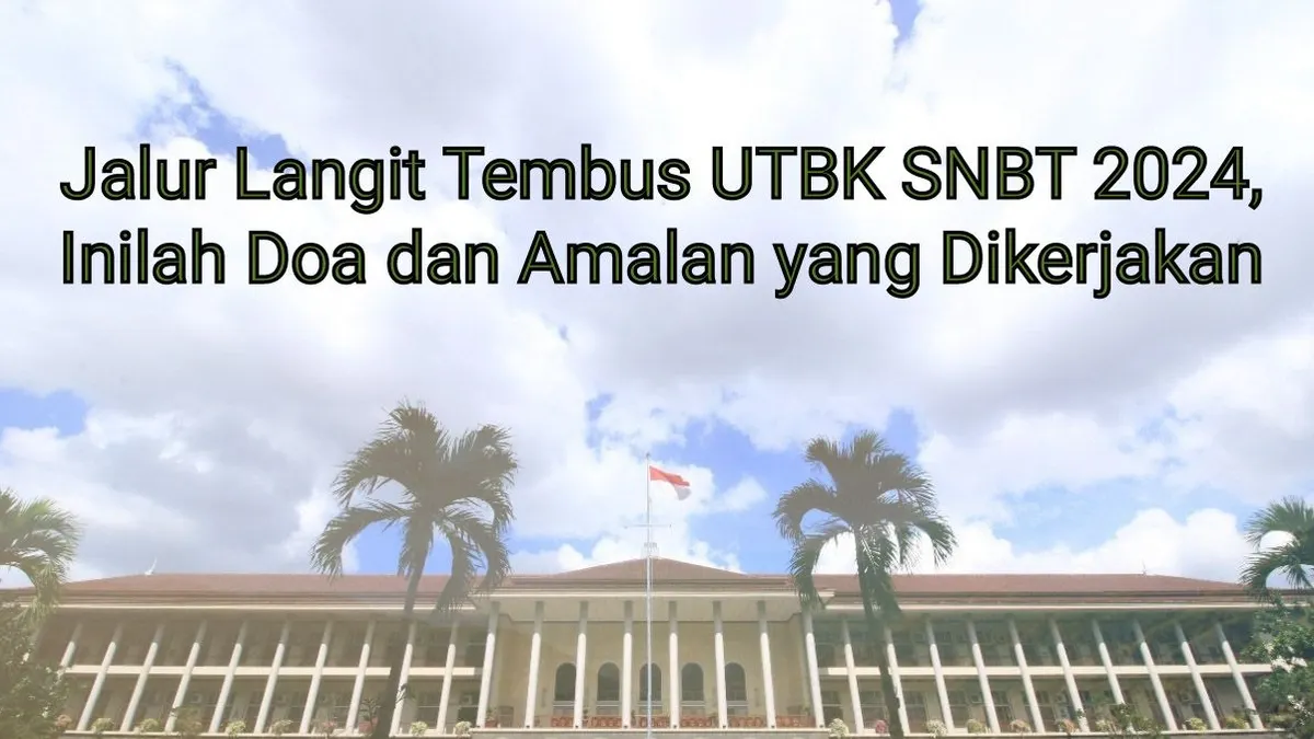 Illustrasi.Kisah amalan jalur langit mahasiswa UGM lulus UTBK SNBT 2024