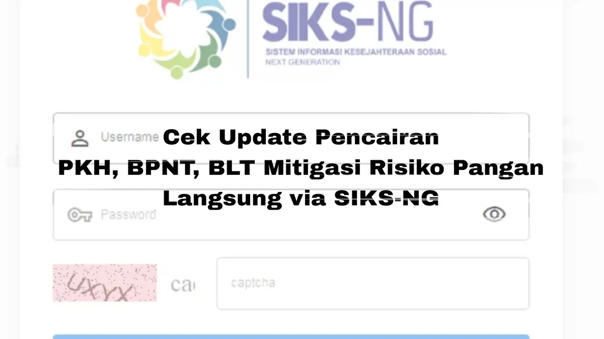 Cek Pencairan Bansos via SIKS-NG