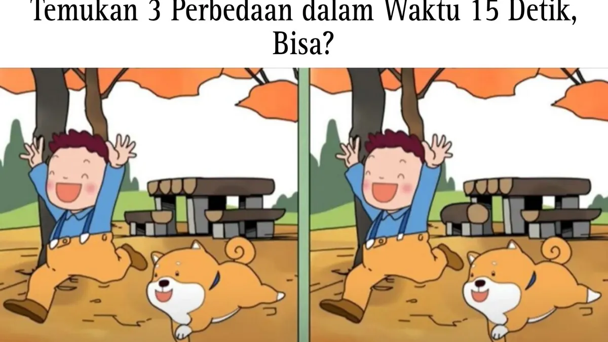 Tes IQ: Punya Mata Super Jeli? Temukan 3 Perbedaan pada Gambar Anak Laki-laki Bermain dengan Anjingnya, Buktikan Kemampuan Observasimu
