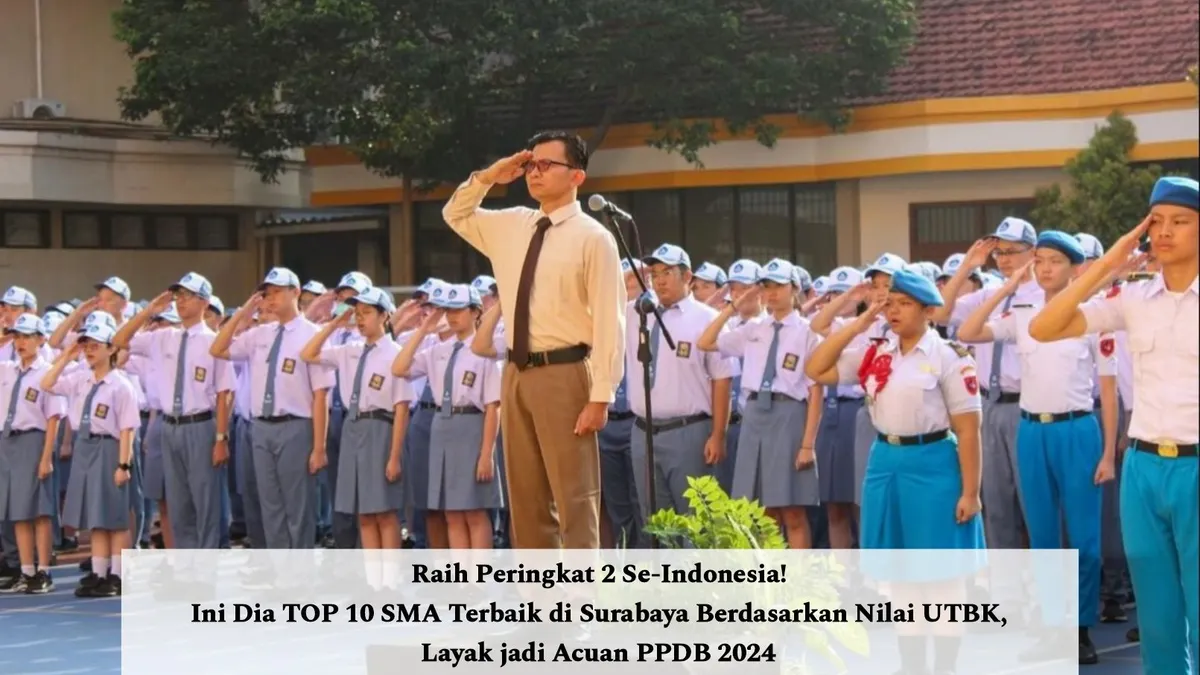 TOP 10 SMA Terbaik di Surabaya Berdasarkan Nilai UTBK