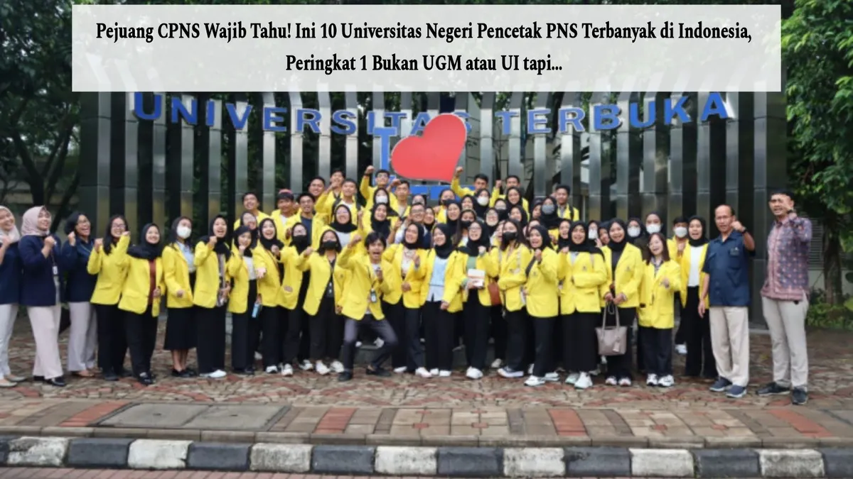 Daftar Universitas Negeri Pencetak PNS Terbanyak di Indonesia
