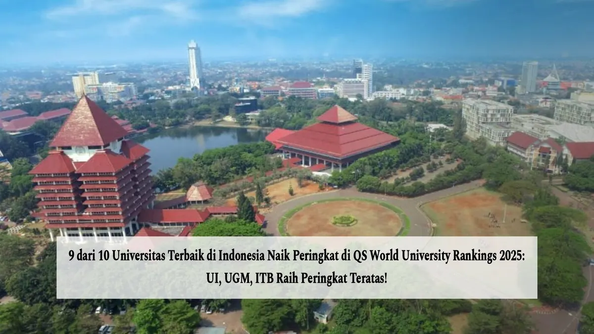 Daftar Universitas Terbaik di Indonesia Naik Peringkat di QS World University Rankings 2025