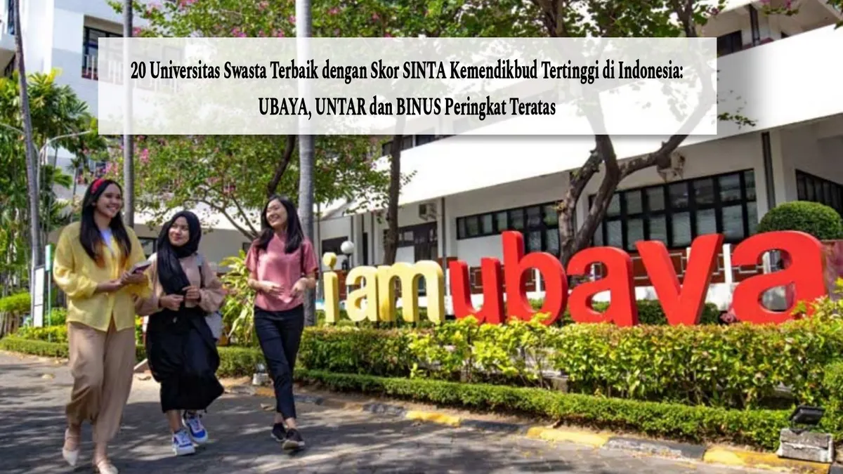 Daftar Universitas Swasta Terbaik dengan Skor SINTA Kemendikbud Tertinggi di Indonesia