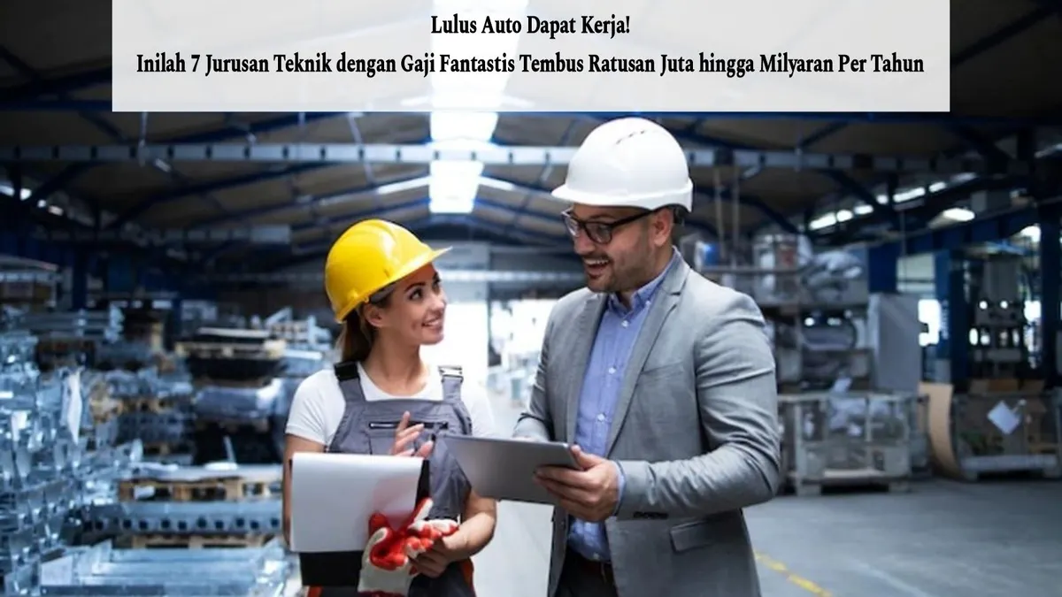 Ilustrasi. Jurusan Teknik dengan Gaji Fantastis