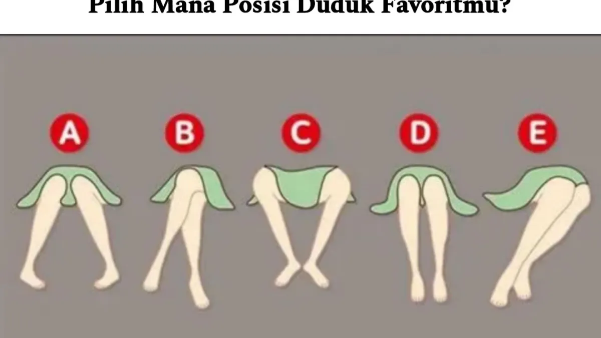 Tes Kepribadian: Pilih Mana Posisi Duduk Favoritmu?