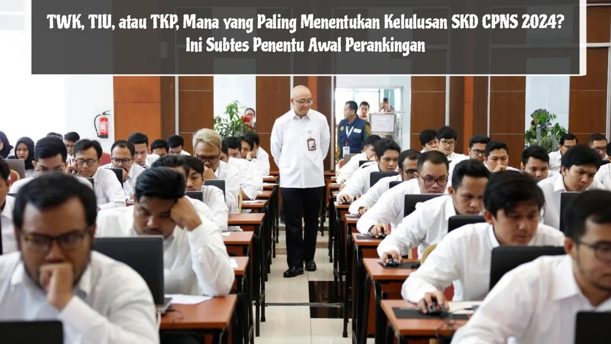 Ilustrasi. Pelaksanaan Tes SKD CPNS 2024