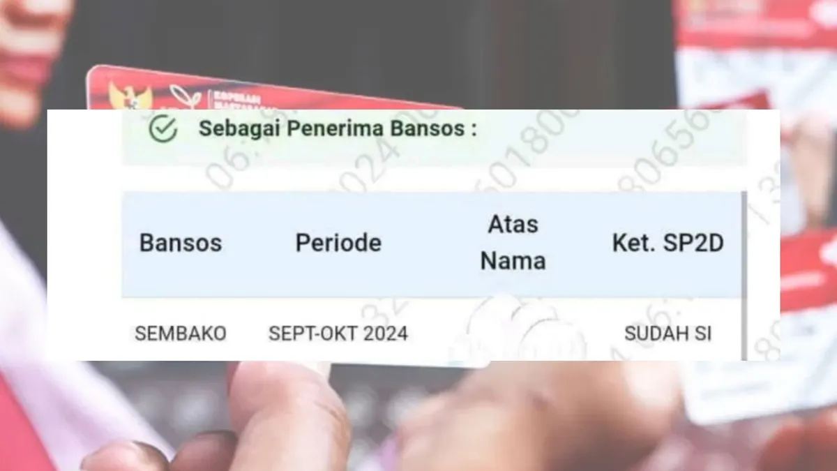 Bantuan BPNT alokasi September-Oktober yang pencairannya melalui KKS Bank BRI, di hari ini sudah ada perubahan status.