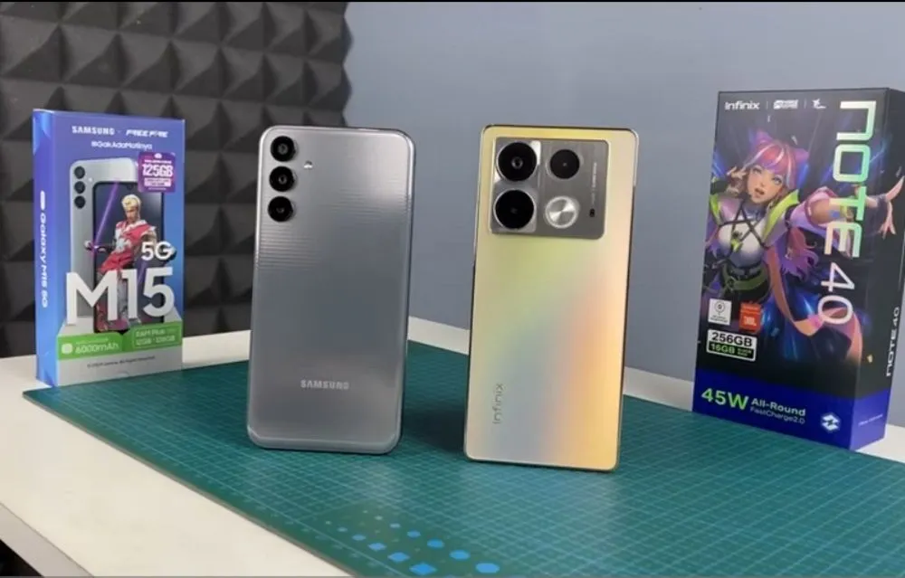 Sama-sama di kelas Rp2 jutaan, harga beda tipis mana yang lebih worth it antara Samsung Galaxy M15 5G dengan Infinix Note 40?