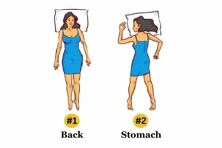 Ilustrasi tes kepribadian melalui posisi tidur