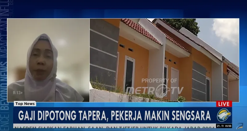 Presiden Asosiasi Serikat Pekerja, Mirat Sumirat menyampaikan alasan mengapa asosiasi Serikat Pekerja Indonesia menolak program Tapera.