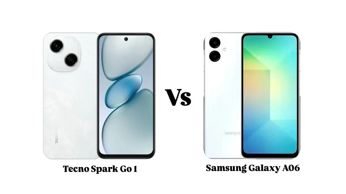 Samsung Galaxy A06 dan Tecno Spark Go 1 ialah Hp rilisan 2024 yang perlu kita tahu dan bandingkan kedua spesifikasi dan fitur unggulanya.