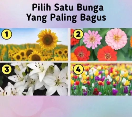 Tes Kepribadian: Pilih Salah 1 Bunga yang Paling Kamu Suka, Hasilnya Mengungkap Sisi Lain dalam Dirimu