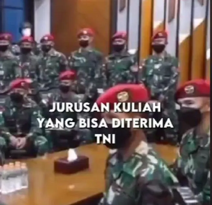 Ilustrasi jurusan yang bisa diterima jadi TNI