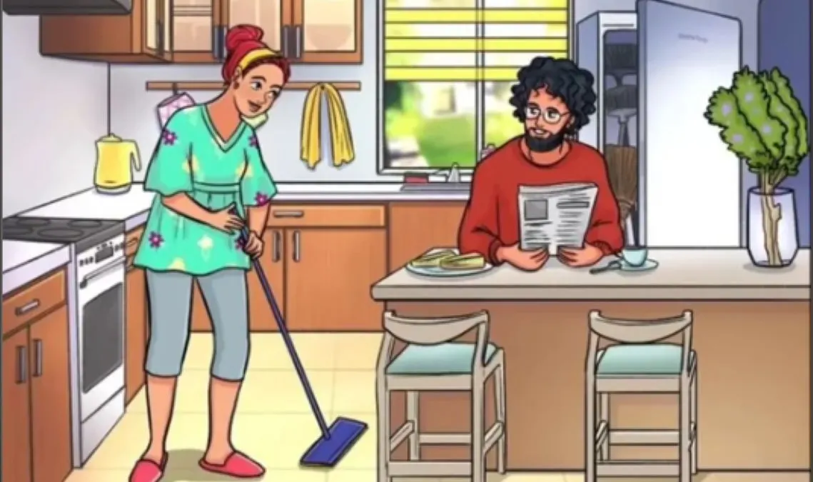 Uji ketajaman mata dan ketelitian menemukan kesalahan dalam gambar