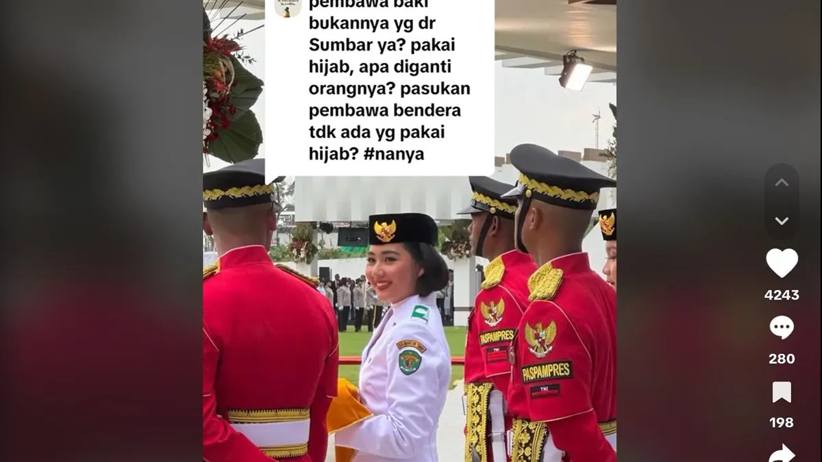 Anggota Paskibraka yang ditunjuk sebagai pembawa baki disebut-sebut diganti secara mendadak jelang pelaksanaan HUT RI ke-79 di IKN.