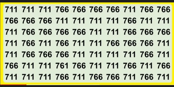 Tes IQ: Yakin Bisa Menebak Kombinasi Angka Berbeda dari 766 dan 711 dalam 7 Detik? Tunjukkan Kemampuan Analisismu!