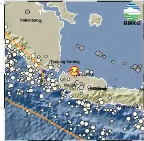 Breaking News: Gempa Bumi 5.4 SR Guncang Kepulauan Seribu, Pusat Gempa Tidak Jauh dari Jakarta