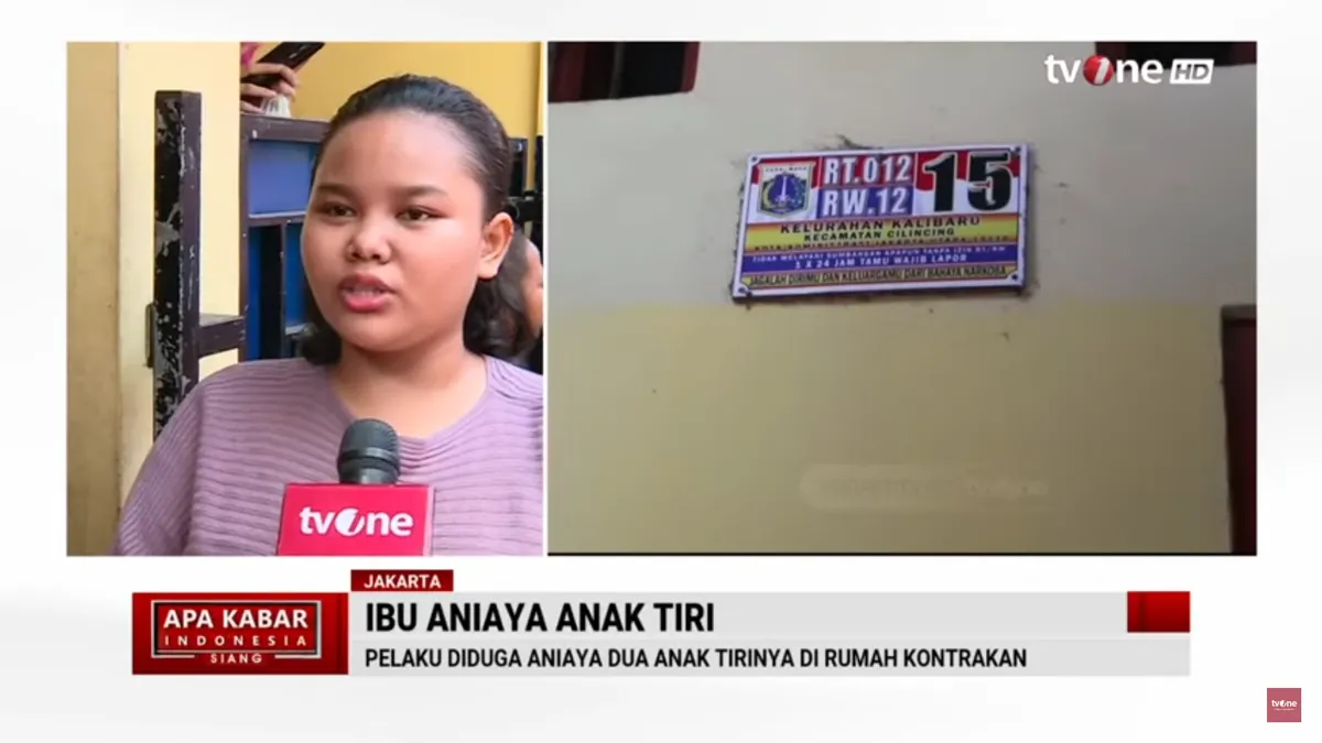 Seorang Ibu Tiri di Cilincing Tega Aniaya Kedua Anak Tirinya karena Susu Tumpah