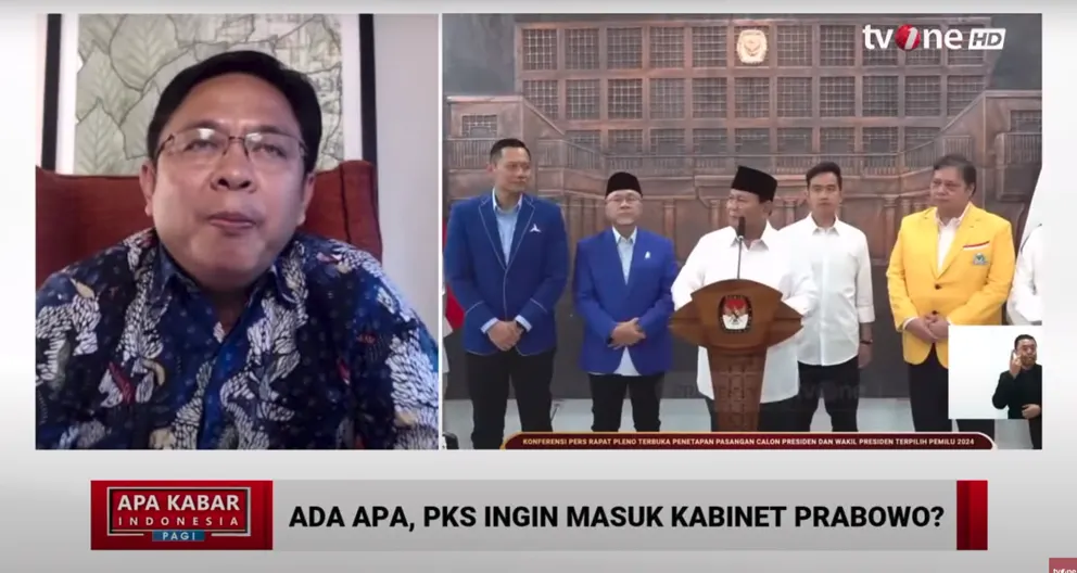 Soal PKS gabung ke pemrintahan Prabowo-Gibran Direktur Eksekutif Indikator Politik, Prof. Burhanuddin Muhtadi