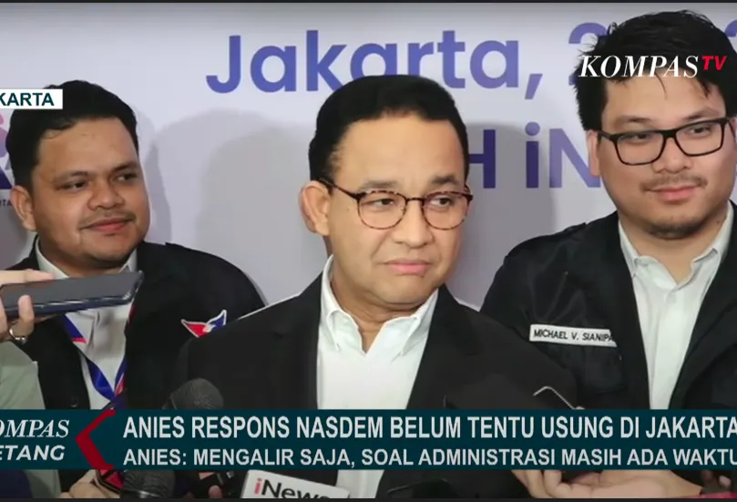Anies Baswedan ditanya soal Pilkada Jakarta 2024