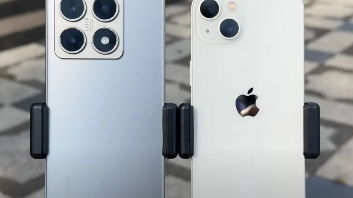Xiaomi 14T vs iPhone 13.