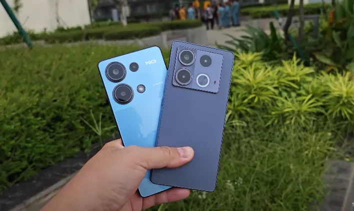 Infinix Note 40 unggul dalam kualitas desain dan kamera, sementara Poco M6 Pro lebih terjangkau.