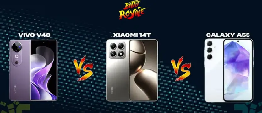 Xiaomi 14T, Vivo V40, dan Samsung Galaxy A55 berhasil memanjakan penggunanya dengan berbagai fitur yang disediakan.