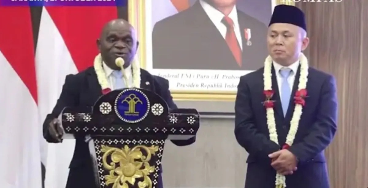 Menteri Hak Asasi Manusia (HAM), Natalius Pigai.
