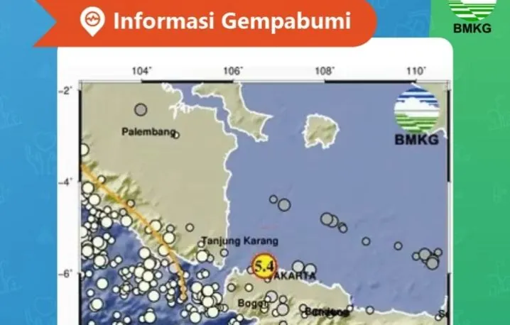 BREAKING NEWS! Gempa Kekuatan 5,4 Magnitudo Guncang Kepulauan Seribu DKI Jakarta